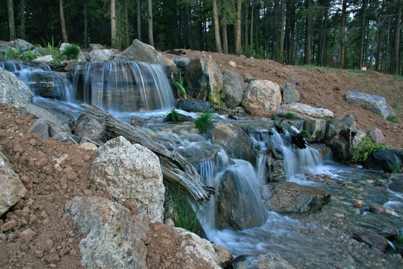 Large Waterfall in Winter Park, Colorado